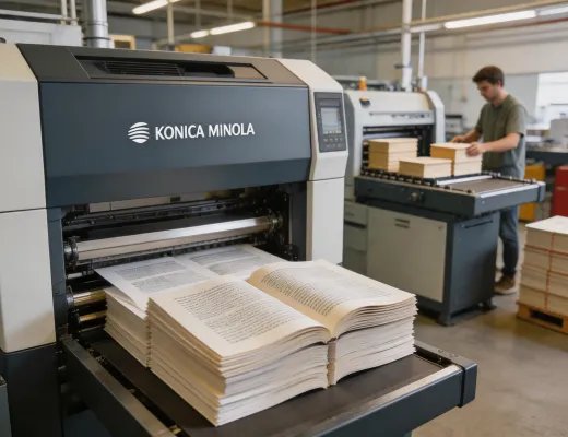 On-demand book publishing operation with digital press output